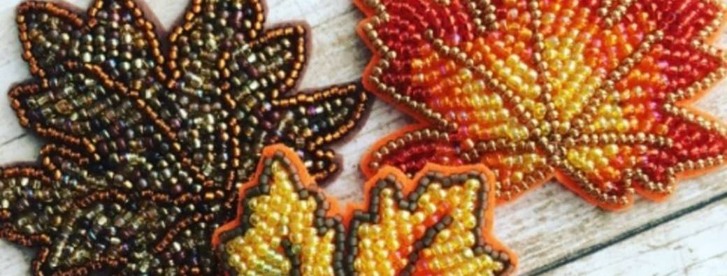 Atelier broderie en perles automne