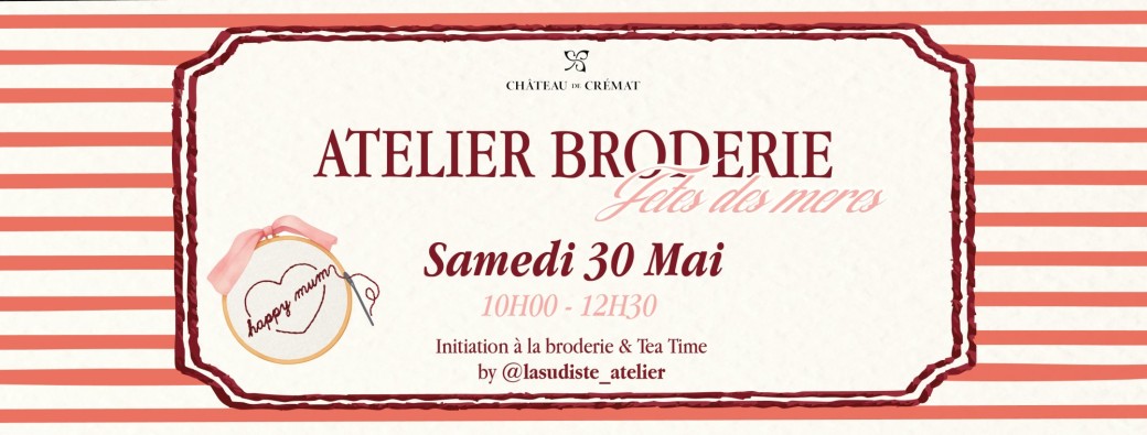 Atelier Broderie - Fêtes des mères