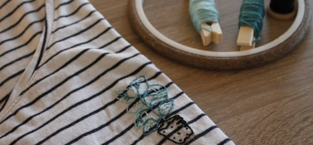 Atelier broderie sur vêtement/accessoire