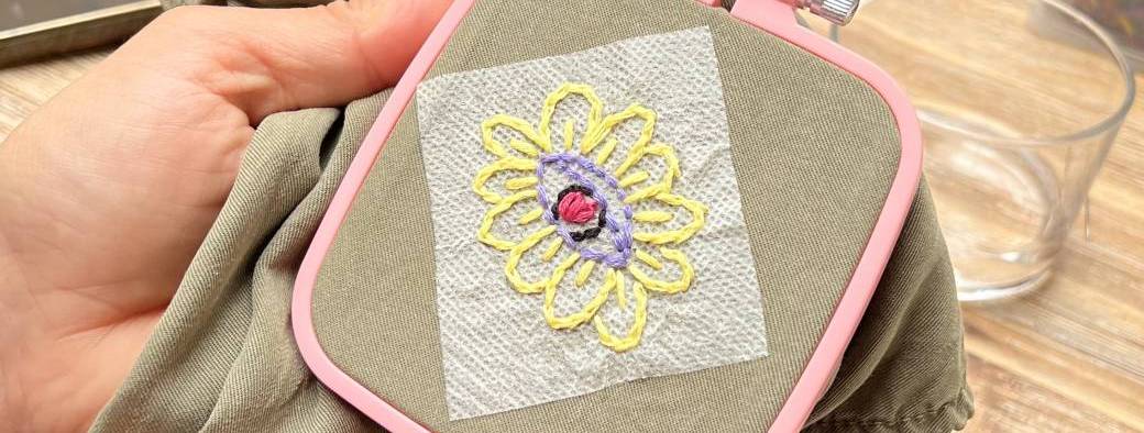 Atelier broderie sur vêtements 