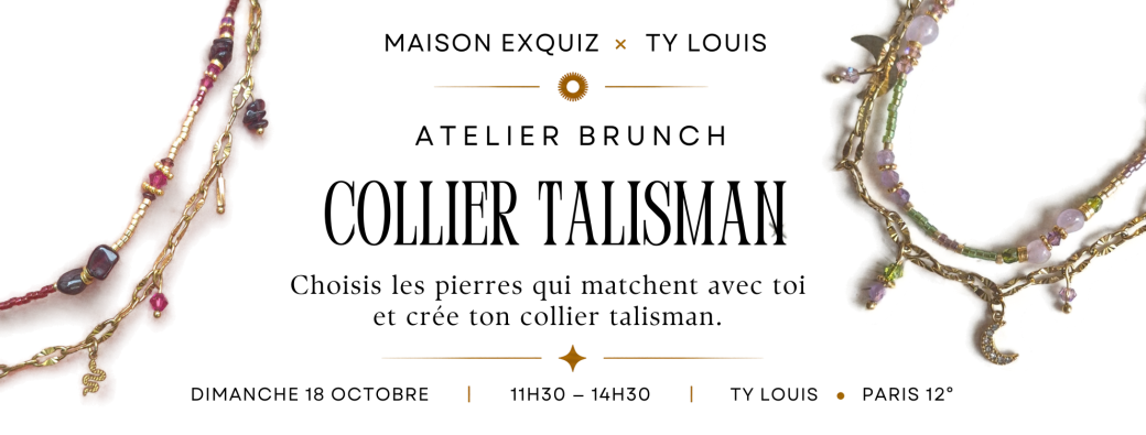 Atelier brunch Collier Talisman 