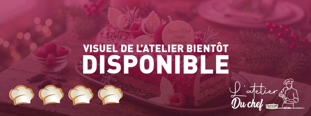 Atelier bûche tonka framboise