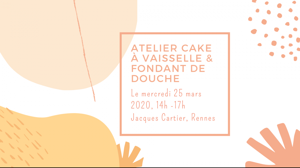 Atelier cake vaisselle et fondant de douche