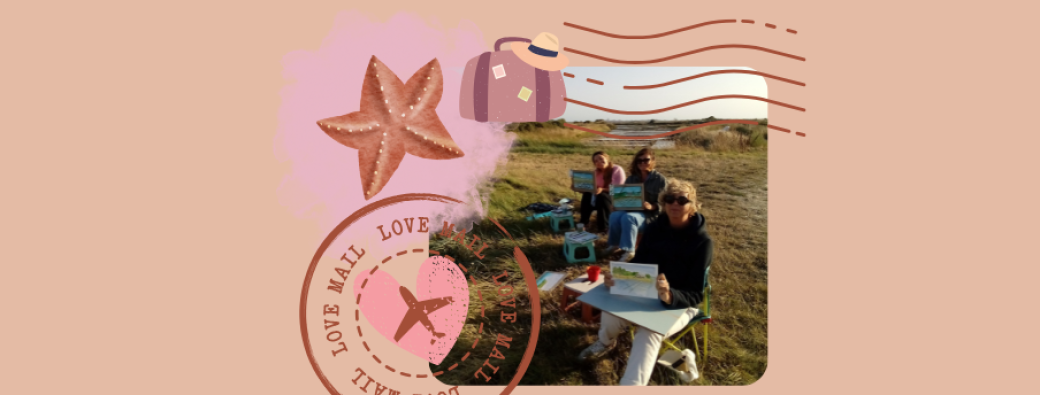 Atelier carnet de voyage à l'aquarelle avec Laurence Poitou