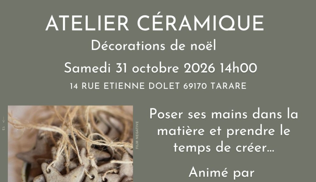 Atelier Onaïs Ceramic - Décorations de Noël chez So'Fée Maison