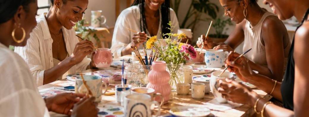 Atelier créatif peinture sur céramique 