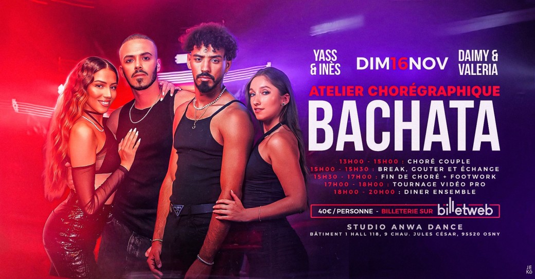 Atelier Chorégraphique Bachata - Daimy & Valeria Feat Yass & Ines