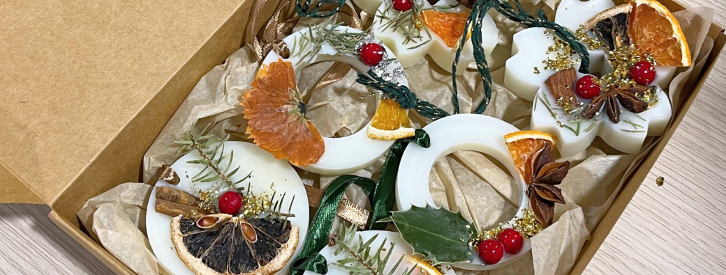 Atelier coffret de boules de noël