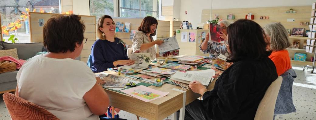 Atelier collage artistique - Chez Nanette (St-Aubin-du-Cormier)