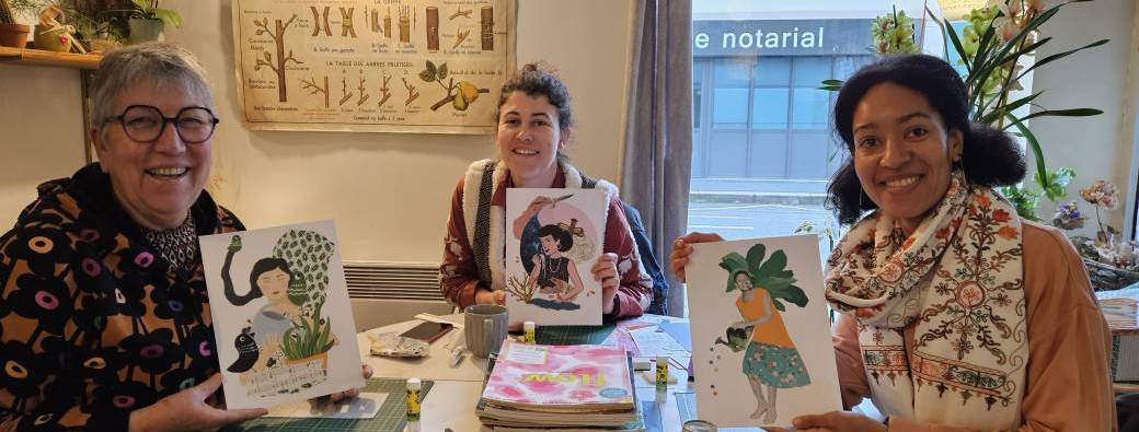 Atelier collage artistique - Les Petites Pestes (Rennes)