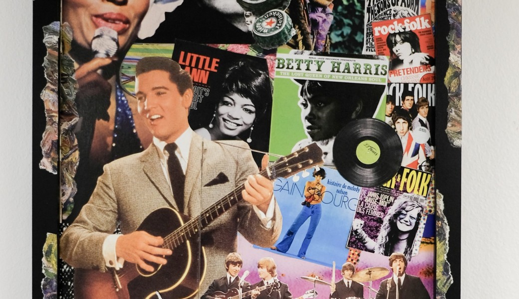 Atelier collage  avec Robert Partouche