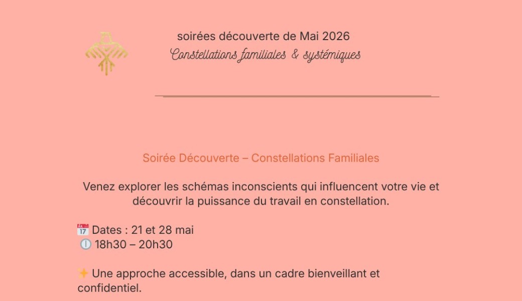 Atelier constellations familiales et systémiques
