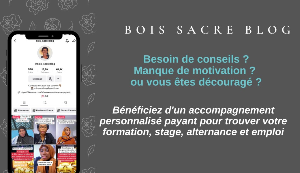 Bois Sacre blog - Aide correction CV et conseils pour postuler