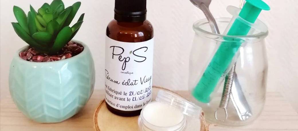 Atelier Cosmétologie naturelle - Sérum éclat et Baume lèvres - Le Bon Endroit & Pep'S cosmétiqu