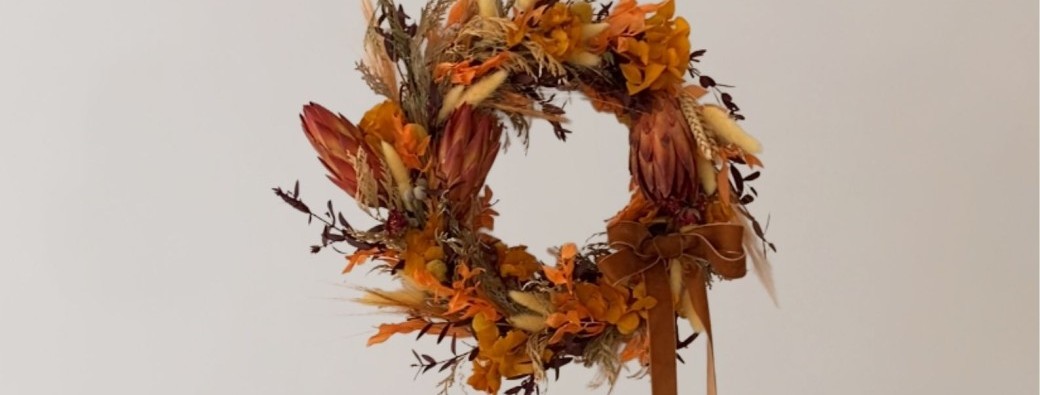 Atelier Couronne d’Automne en Fleurs Séchées