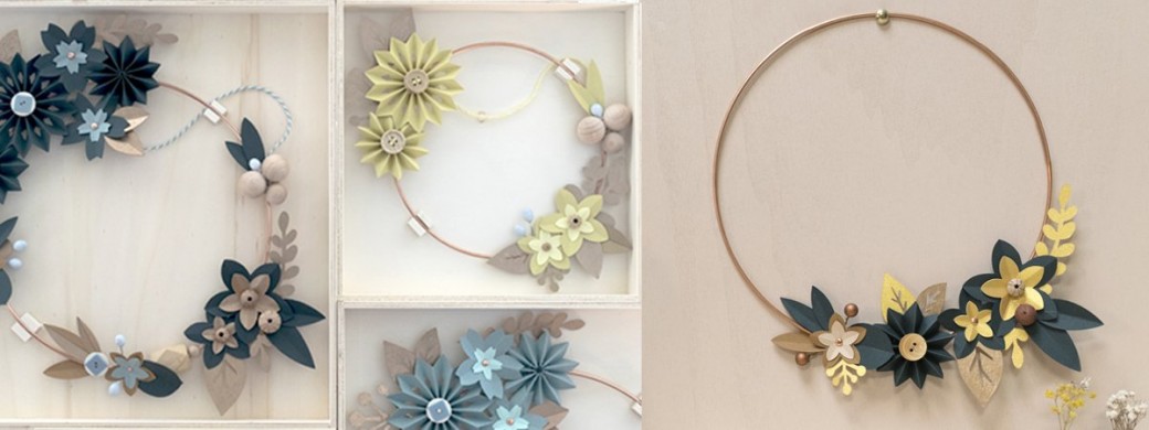 Atelier "couronne de fleurs" (en papier)