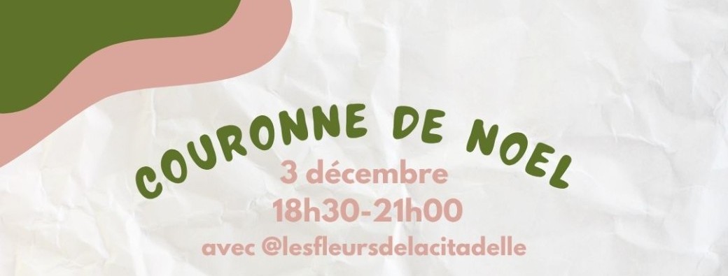 Atelier couronne de Noël 