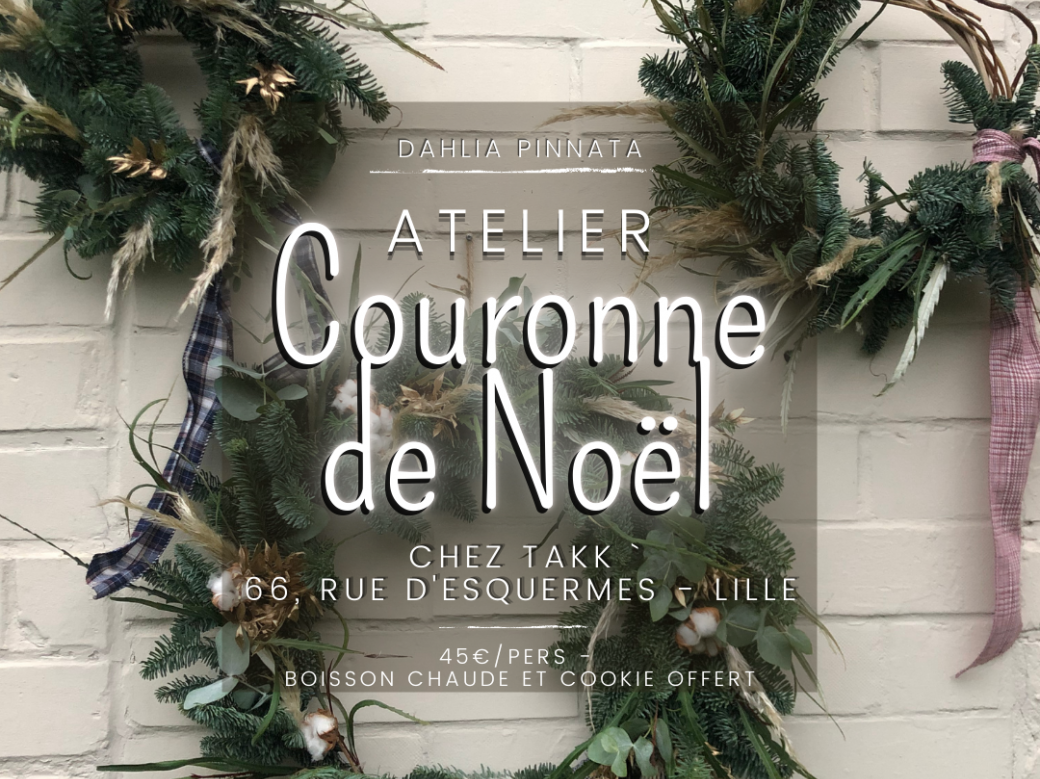 Atelier couronne de Noël