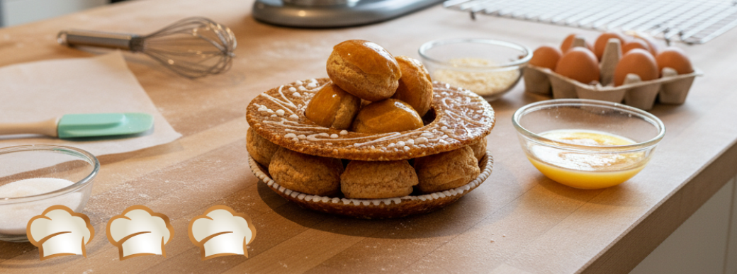 Atelier couronne nougatine choux vanille