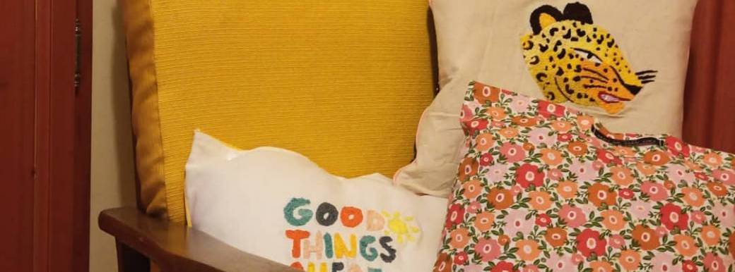 Atelier Couture/Broderie sur coussin