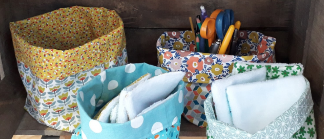 Atelier Couture : Fabrique ta corbeille de rangement ! 