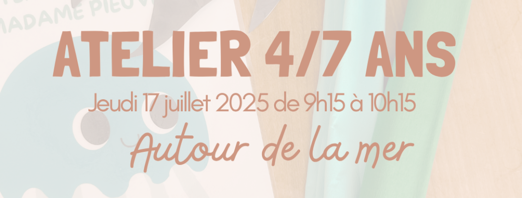 Atelier créatif 4/7 ans - Autour de la mer