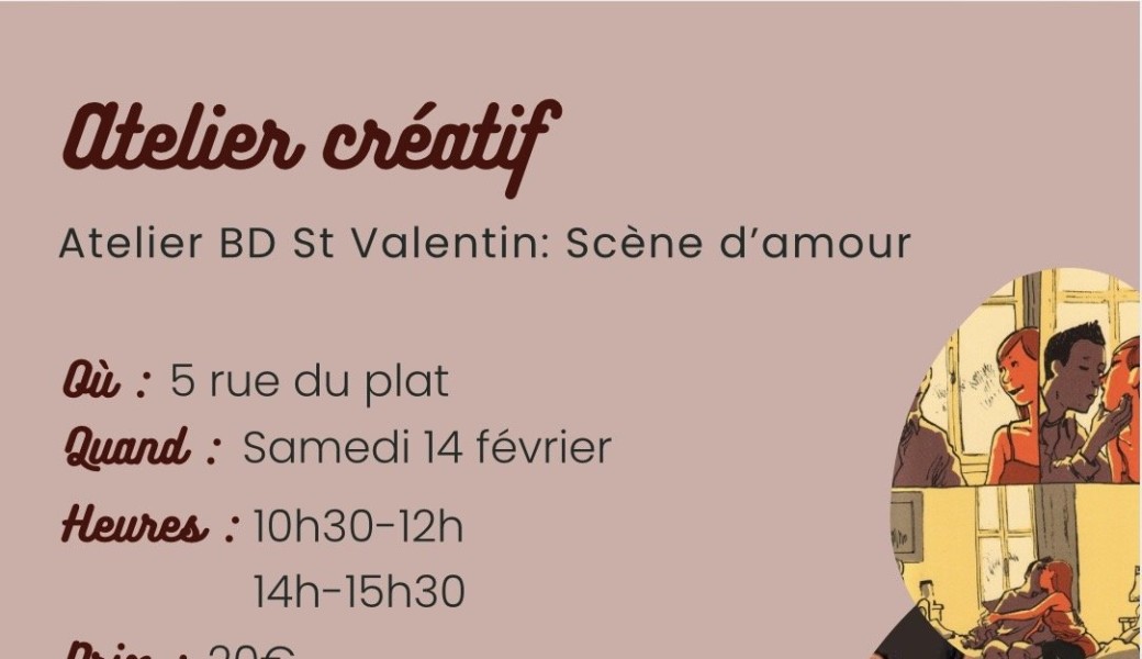 Atelier créatif - BD St Valentin