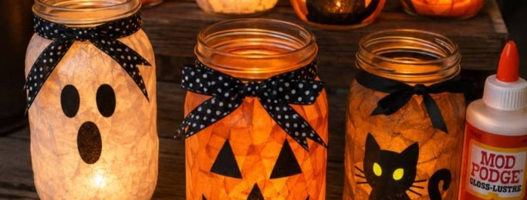 Atelier créatif : Création d’un photophore d’Halloween 