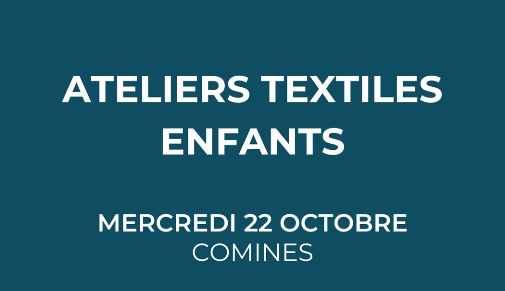 Atelier créatif enfant : customisation textile sur Comines
