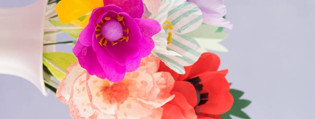 Atelier créatif  : fleurs de papier