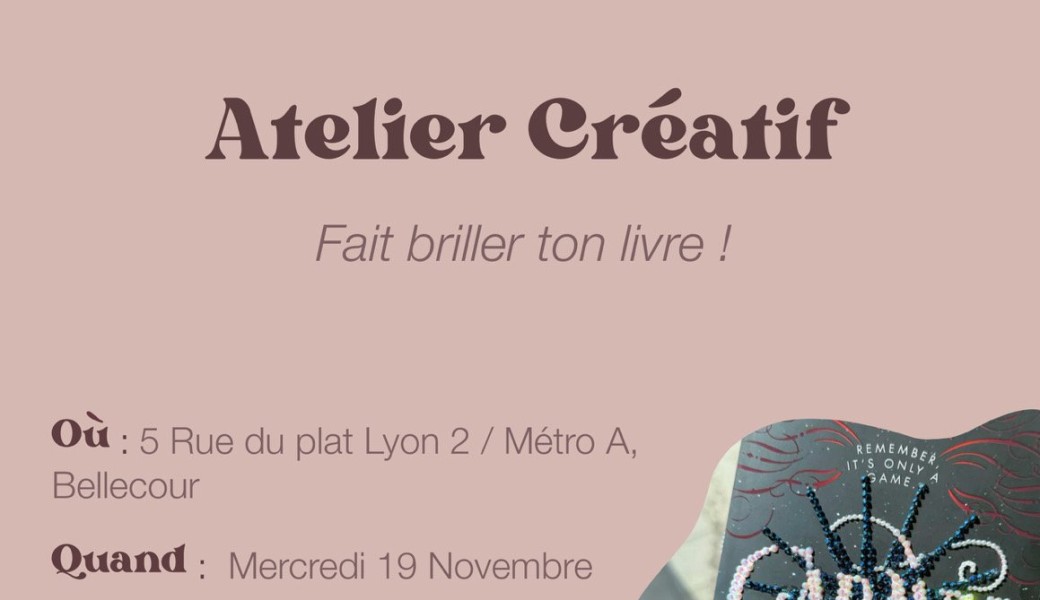 Atelier créatif - Fais briller ton livre