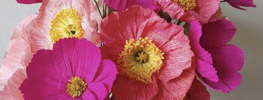 Atelier Créatif Fleurs en Papier Crépon