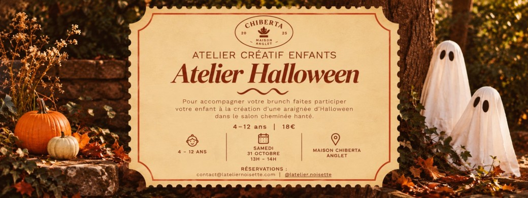 Atelier créatif Mon araignée d'Halloween