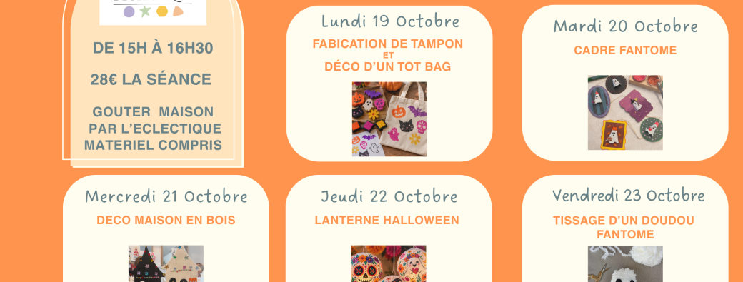 atelier créatif pour enfant