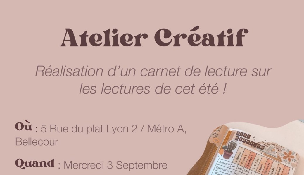 Atelier créatif - Réalisation d'un carnet de lecture
