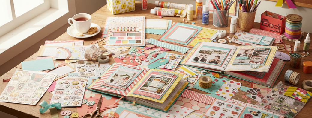 Atelier créatif scrapbooking livre photos pour la mariée EVJF 