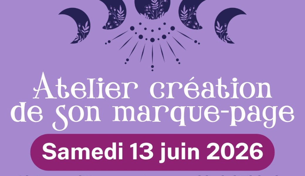 Atelier création de son marque page