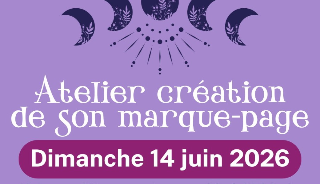 Atelier création de son marque page