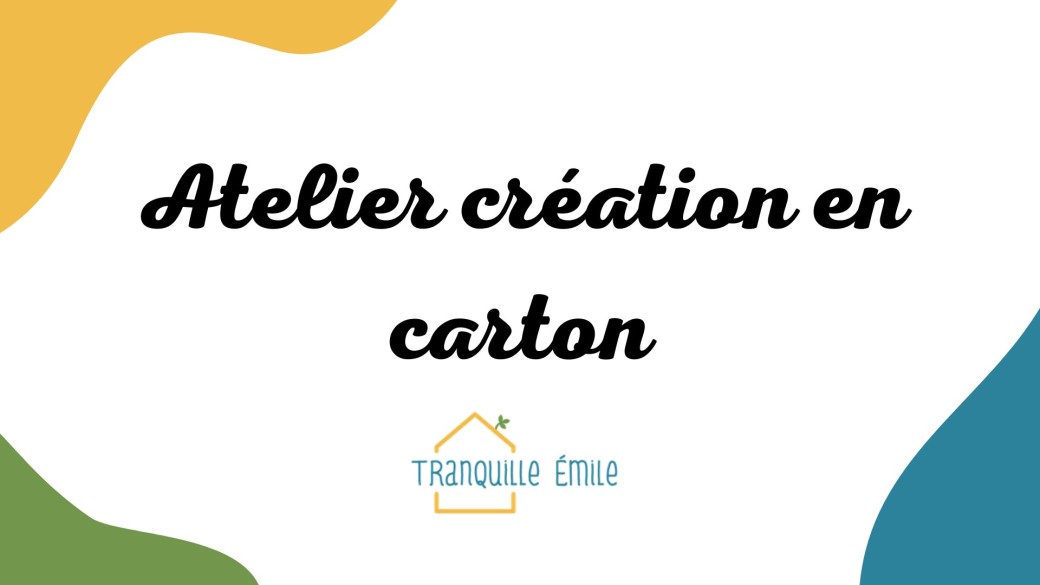 Atelier création en carton