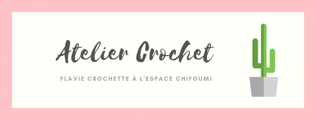 Atelier Crochet - Broche cactus