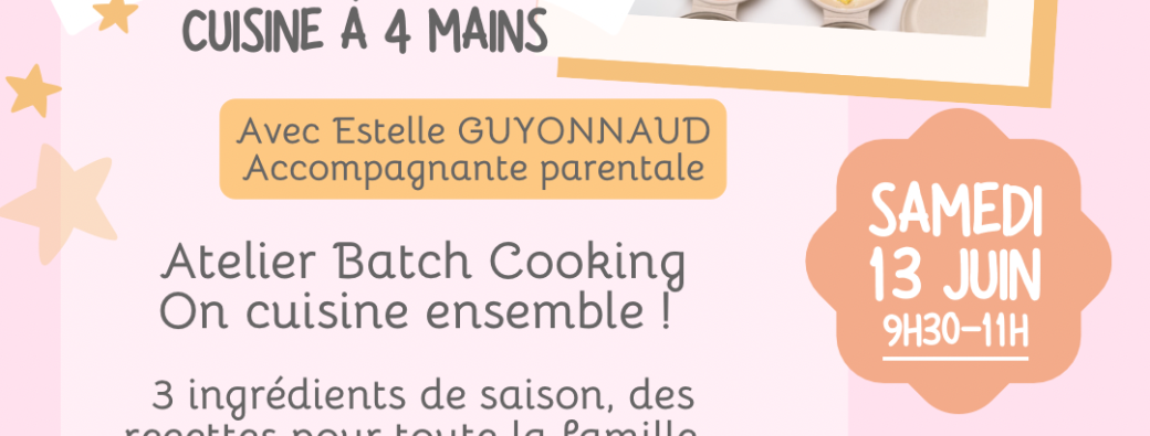 Atelier « cuisine à 4 mains »