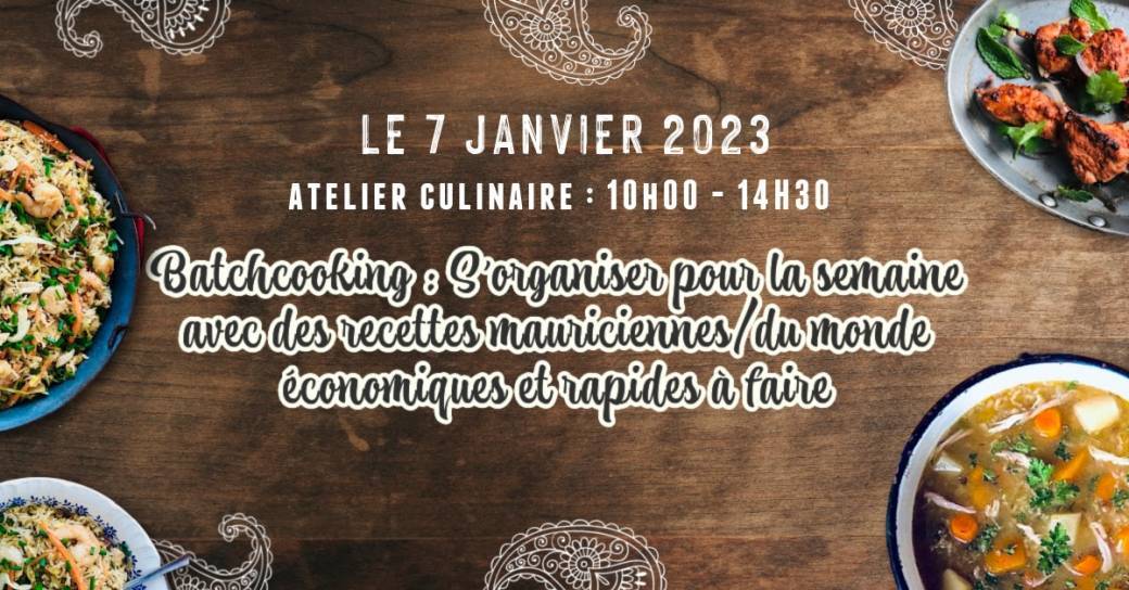 Atelier culinaire "Batch Cooking"