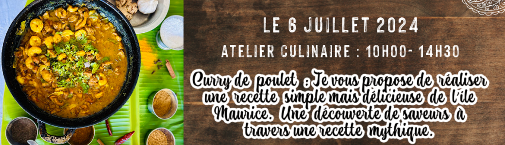 Atelier culinaire "Curry de poulet"