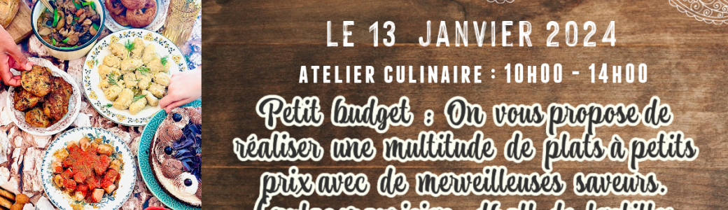 Atelier culinaire "Petit budget"