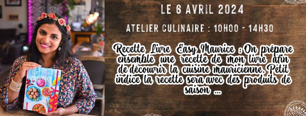 Atelier culinaire "Recette livre Easy Maurice"