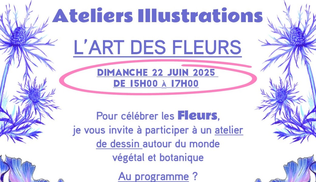 Atelier d’illustration botanique à Toulouse – 22 Juin 2025 - 15h > 17h