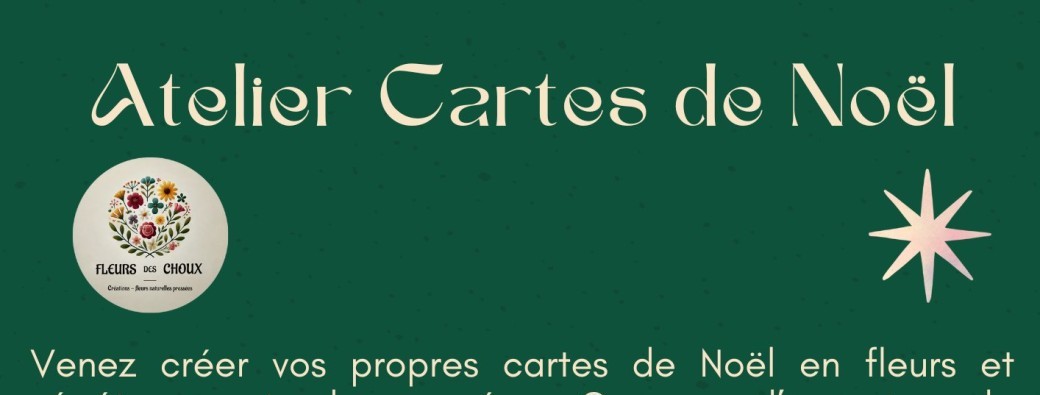 Atelier de création de cartes de Noël