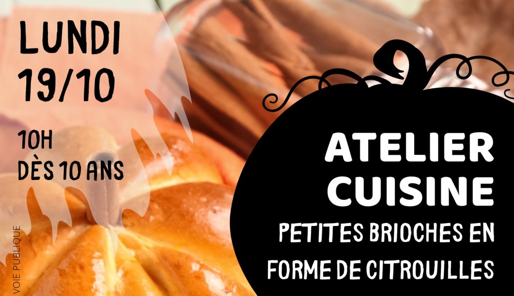 Atelier de cuisine brioches citrouille