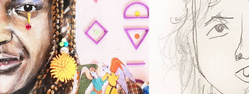 Atelier de dessin et collage parent et tout petit (4 à 6 ans) Notre portrait extraordinaire