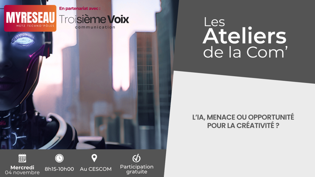 Atelier de la Com' | L'IA, menace ou opportunité pour la créativité ?
